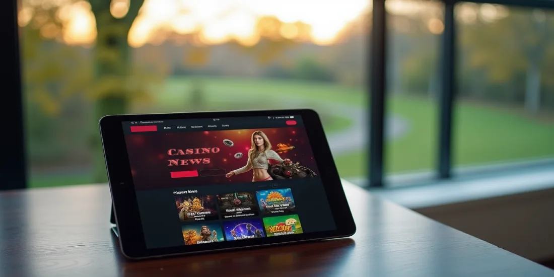 tablet with casino site news